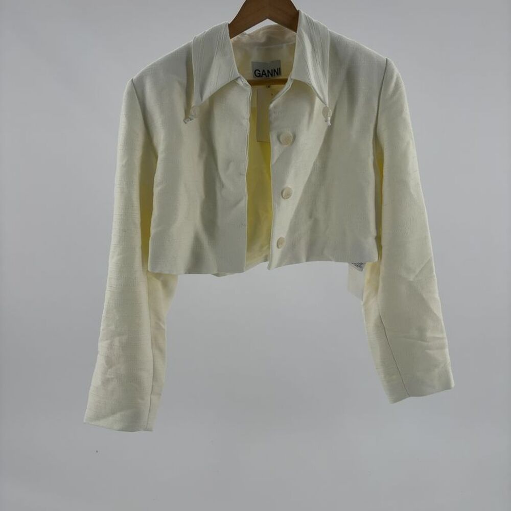 Ganni Linen-Blend Blazer
